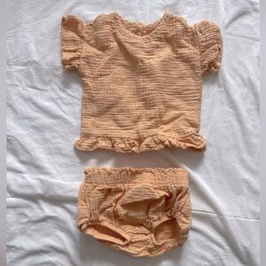 Grayson Collective 2 Piece Cotton Shirt and Shorts Set